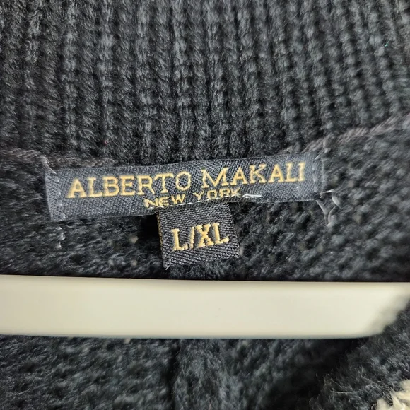 Alberto Makali New York Knit Shawl Metallic Glitter Tie Dye Womens Size L/XL - Picture 10 of 12